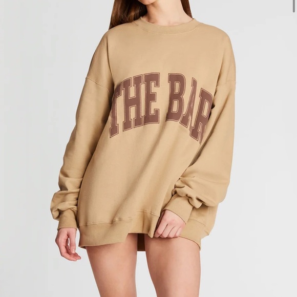 The Bar Varsity Sweatshirt Chocolate Chip Size M - Picture 1 of 4